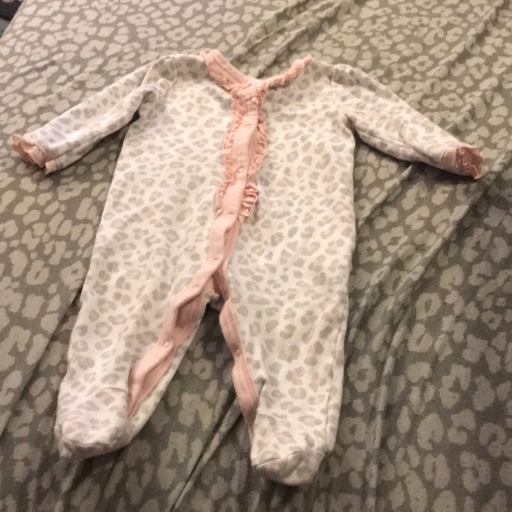 Baby girls cheetah sleeper